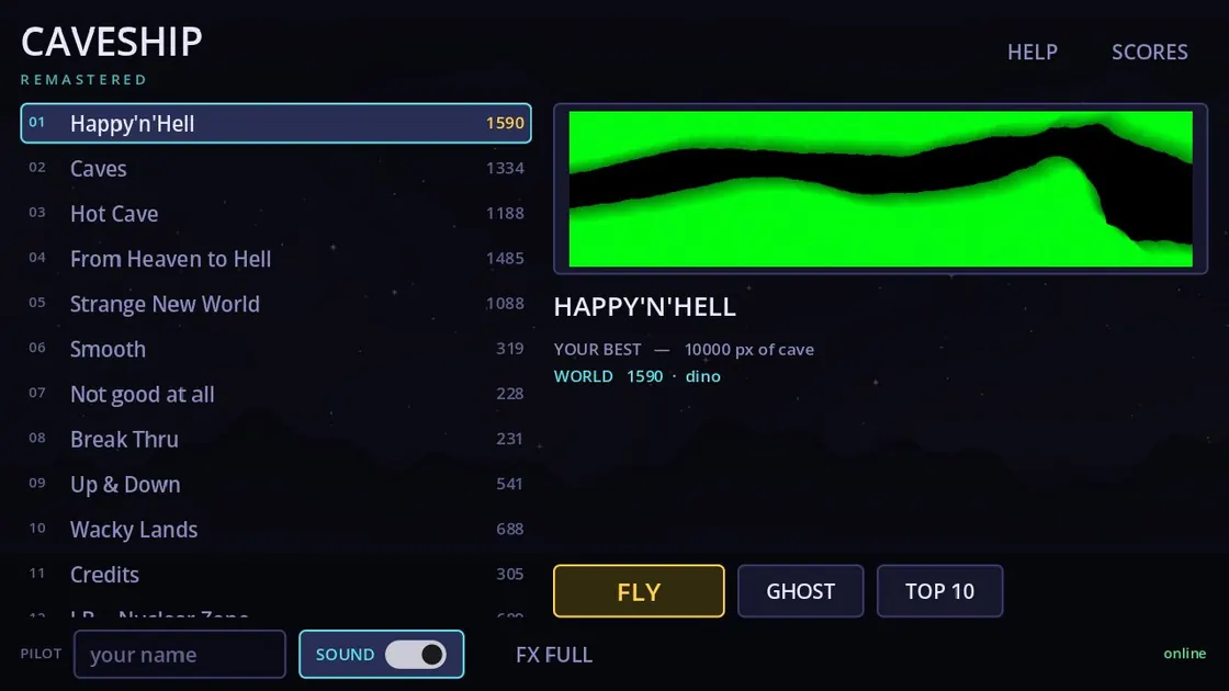 CaveShip Remastered screenshot