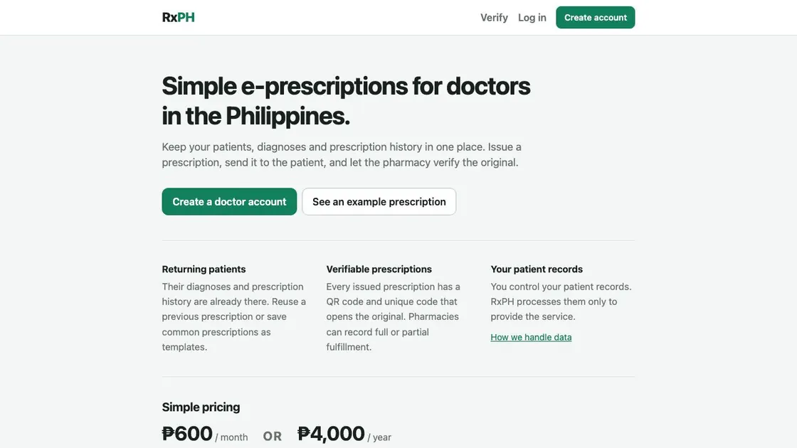 RxPH screenshot
